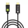 Techly ICOC-DSP-H12-010 καλώδιο μετατροπέας DisplayPort 1.2 σε HDMI, αρσενικό/αρσενικό, 1 m, μαύρο