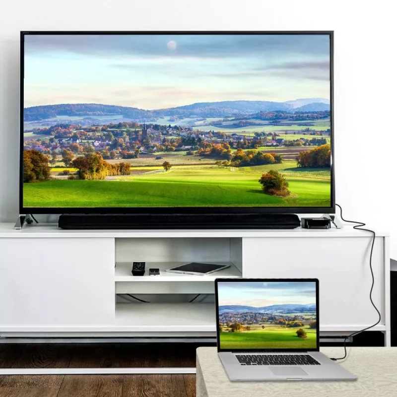 Techly ICOC-DSP-H12-010 καλώδιο μετατροπέας DisplayPort 1.2 σε HDMI, αρσενικό/αρσενικό, 1 m, μαύρο