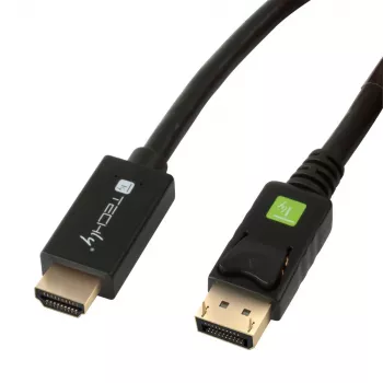 Techly καλώδιο μετατροπέα 2m DisplayPort σε HDMI 1.2 4K ICOC DSP-H12-020