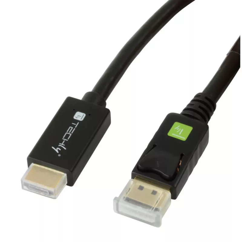 Techly καλώδιο μετατροπέα 2m DisplayPort σε HDMI 1.2 4K ICOC DSP-H12-020