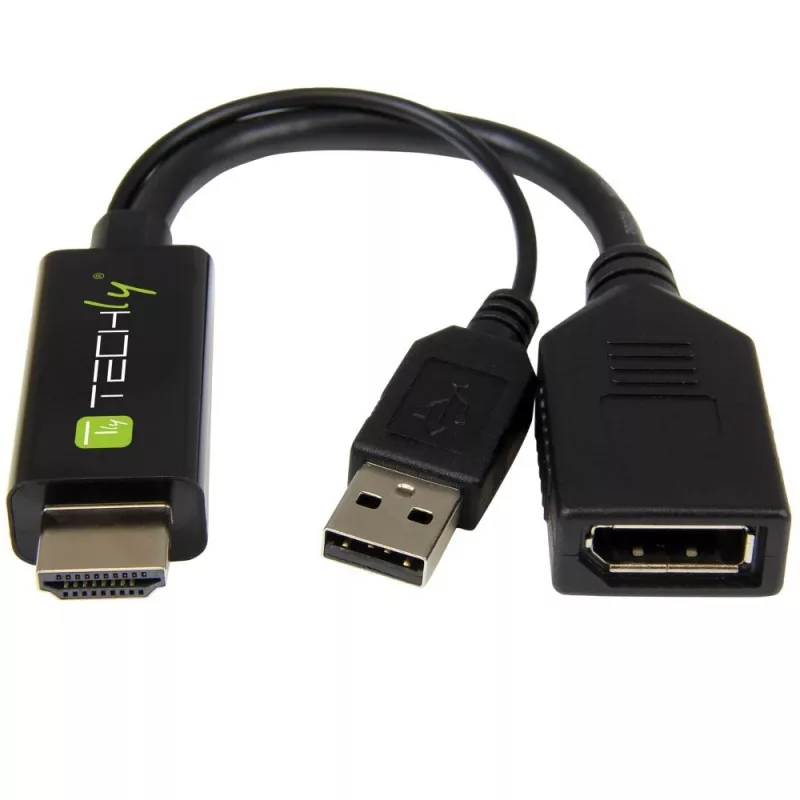 Μετατροπέας σήματος βίντεο Techly ICOC HDMI-DP12A 4096x2160 120Hz