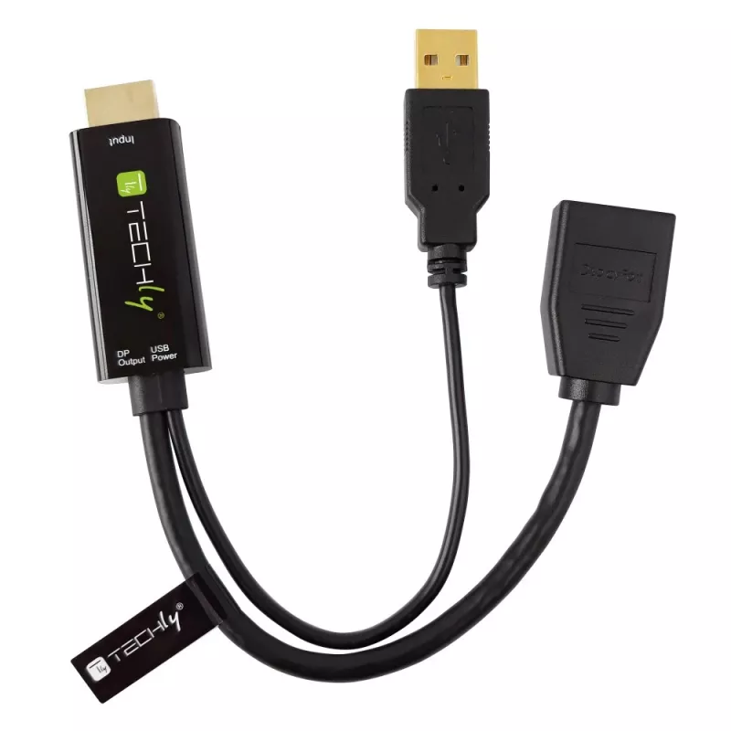 Μετατροπέας σήματος βίντεο Techly ICOC HDMI-DP12A 4096x2160 120Hz