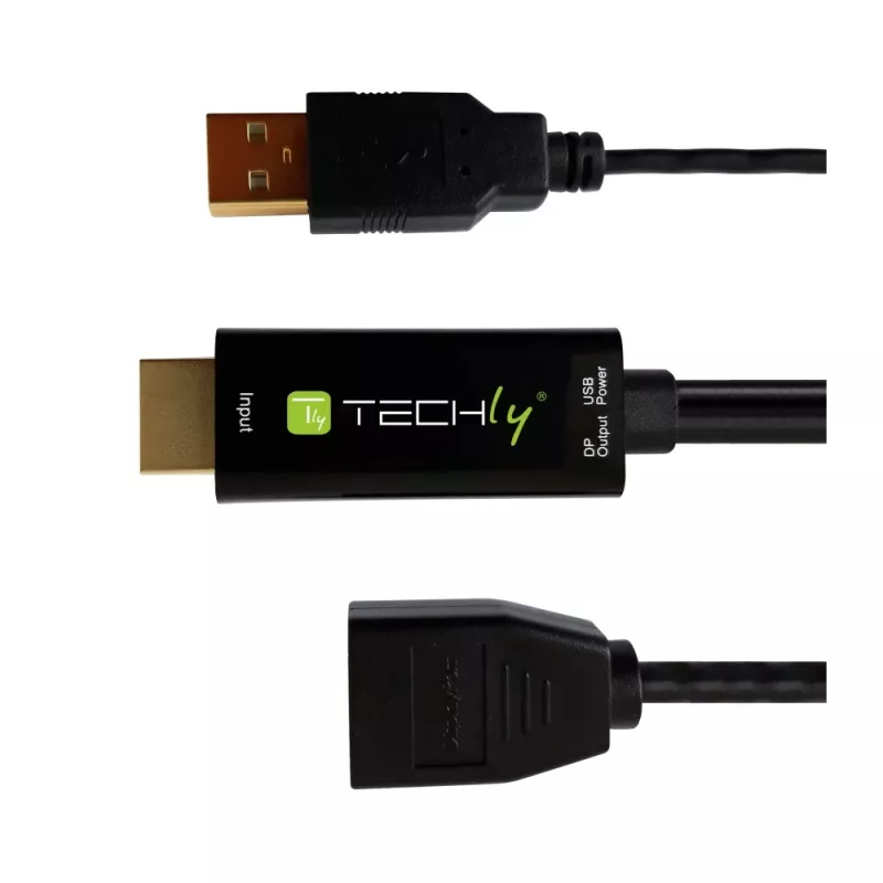 Μετατροπέας σήματος βίντεο Techly ICOC HDMI-DP12A 4096x2160 120Hz
