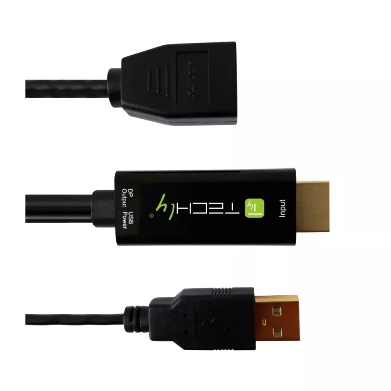 Μετατροπέας σήματος βίντεο Techly ICOC HDMI-DP12A 4096x2160 120Hz