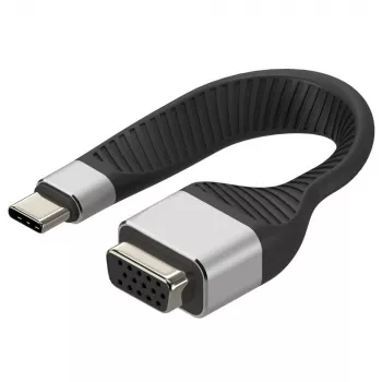 Techly ICOC-USBC-VGA καλώδιο προσαρμογέα βίντεο 0,12 m USB Type-C VGA (D-Sub)