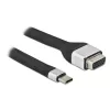 Techly ICOC-USBC-VGA καλώδιο προσαρμογέα βίντεο 0,12 m USB Type-C VGA (D-Sub)