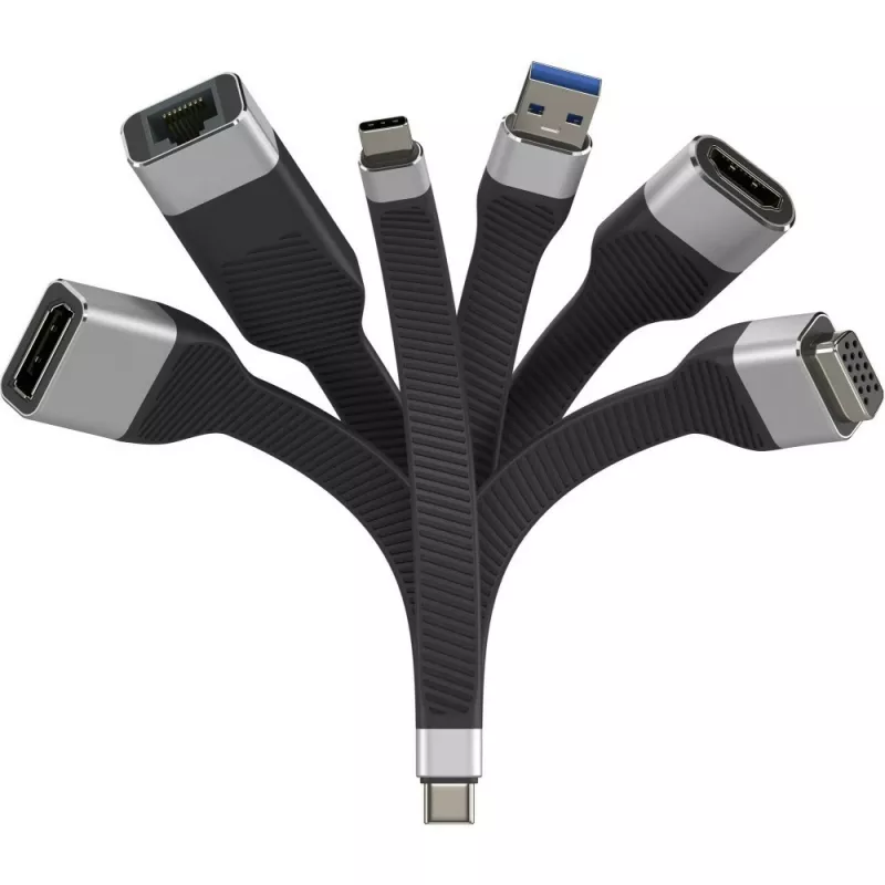 Techly ICOC-USBC-VGA καλώδιο προσαρμογέα βίντεο 0,12 m USB Type-C VGA (D-Sub)