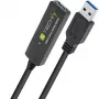 Techly ICUR30100G Καλώδιο USB USB 3.2 Gen 1 (3.1 Gen 1) 10 m USB A μαύρο