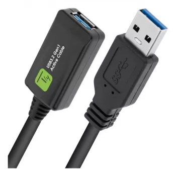 Techly ICUR3050G Καλώδιο USB USB 3.2 Gen 1 (3.1 Gen 1) 5 m USB A μαύρο