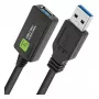 Techly ICUR3050G USB 3.2 Gen 1 (USB 3.0) καλώδιο επέκτασης με επαναλήπτη, 5 m