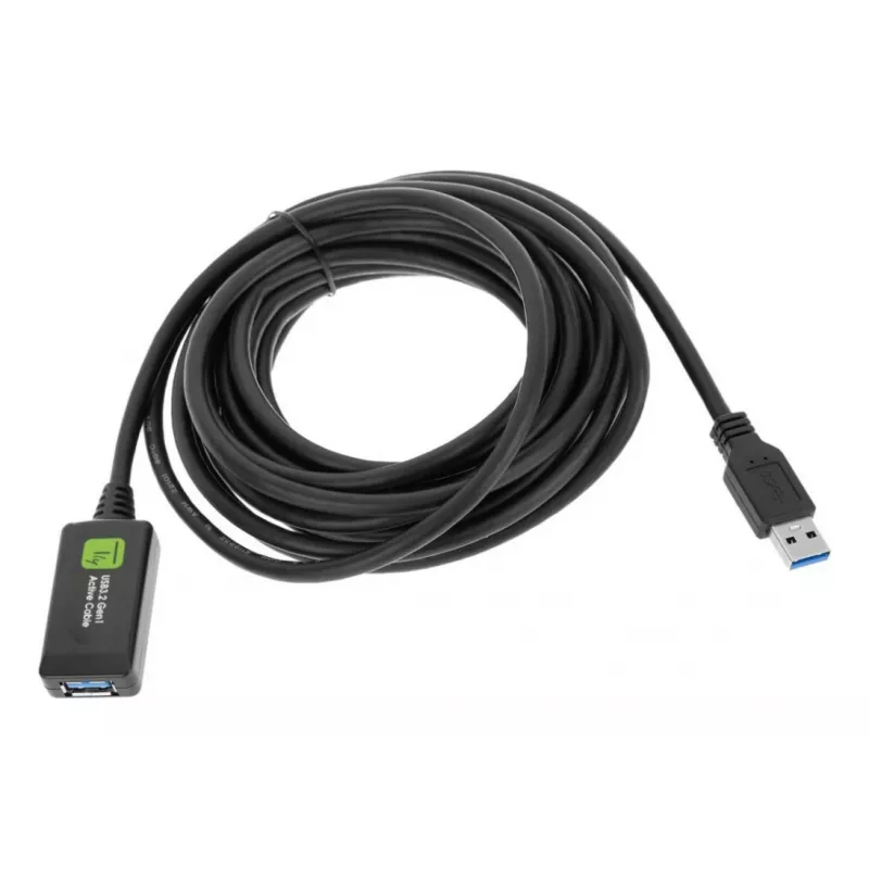Techly ICUR3050G USB 3.2 Gen 1 (USB 3.0) καλώδιο επέκτασης με επαναλήπτη, 5 m