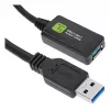 Techly ICUR3050G USB 3.2 Gen 1 (USB 3.0) καλώδιο επέκτασης με επαναλήπτη, 5 m