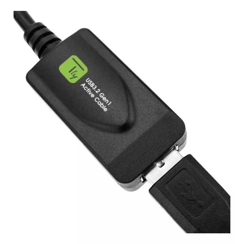 Techly ICUR3050G USB 3.2 Gen 1 (USB 3.0) καλώδιο επέκτασης με επαναλήπτη, 5 m