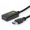 Techly ICUR3050G USB 3.2 Gen 1 (USB 3.0) καλώδιο επέκτασης με επαναλήπτη, 5 m