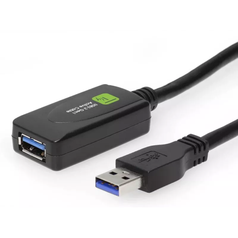 Techly ICUR3050G USB 3.2 Gen 1 (USB 3.0) καλώδιο επέκτασης με επαναλήπτη, 5 m