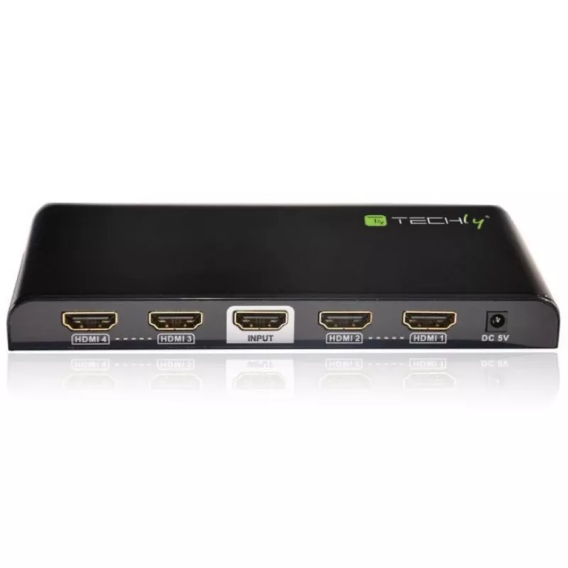 Techly Διαχωριστής HDMI 2.0 4K UHD 3D 4 θυρών