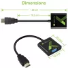 Techly Προσαρμογέας μετατροπέα καλωδίου HDMI σε VGA με ήχο IDATA HDMI-VGA2A
