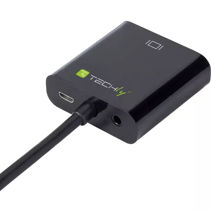 Techly Προσαρμογέας μετατροπέα καλωδίου HDMI σε VGA με Micro USB και ήχο IDATA HDMI-VGA2AU