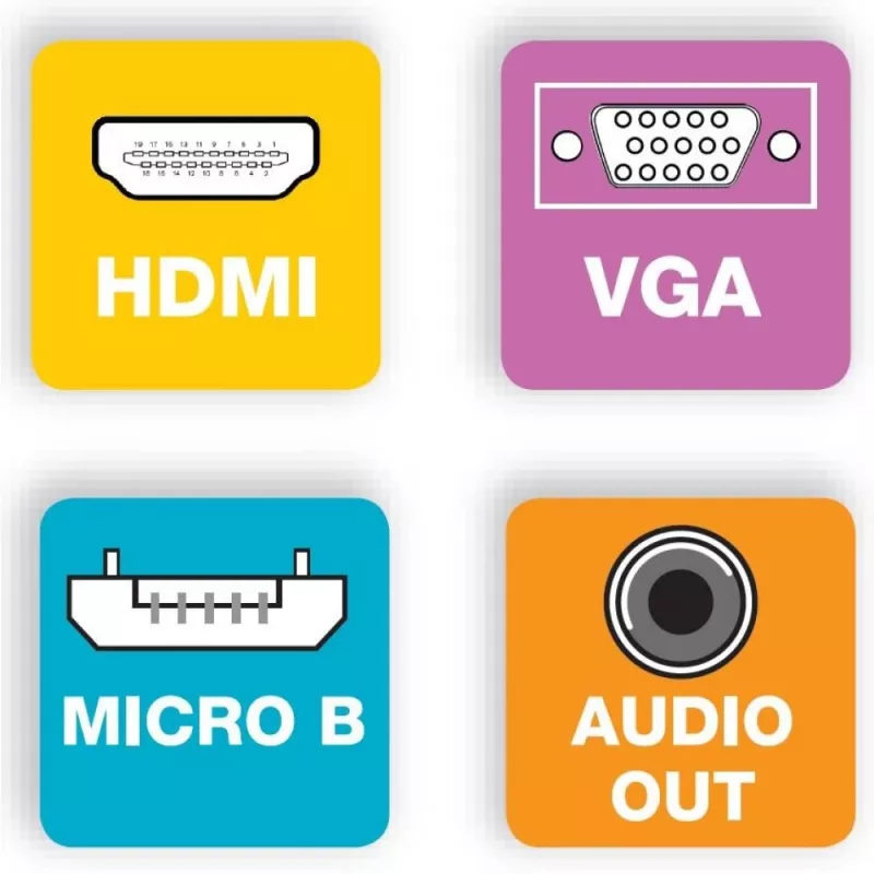 Techly Προσαρμογέας μετατροπέα καλωδίου HDMI σε VGA με Micro USB και ήχο IDATA HDMI-VGA2AU