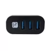 Techly IUSB3-HUB3-ROTB διανομέας USB 3.0 3 θυρών, περιστρεφόμενος βύσμα USB-A 180°, με καλώδιο, μαύρος