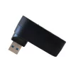 Techly IUSB3-HUB3-ROTB διανομέας USB 3.0 3 θυρών, περιστρεφόμενος βύσμα USB-A 180°, με καλώδιο, μαύρος