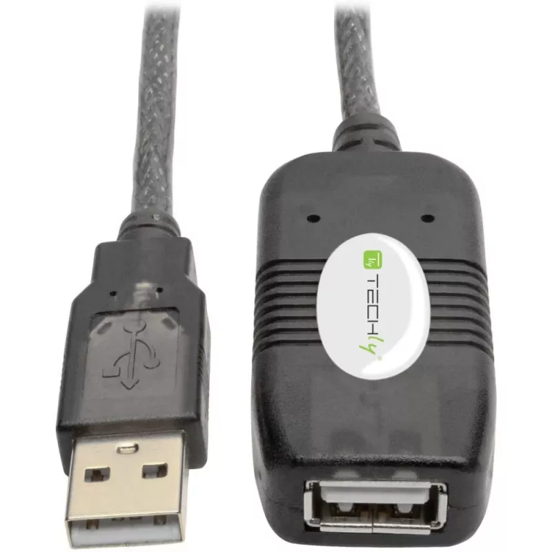 Techly Ενεργό Καλώδιο Επέκτασης USB 2.0 Hi-Speed 10m IUSB-REP10TY
