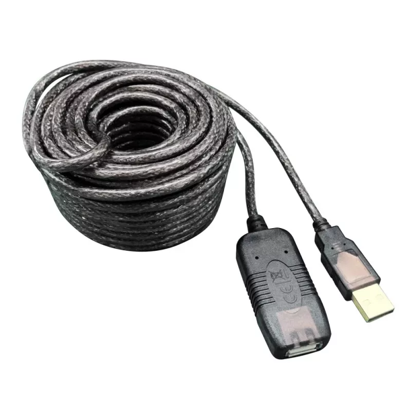 Techly Ενεργό Καλώδιο Επέκτασης USB 2.0 Hi-Speed 10m IUSB-REP10TY