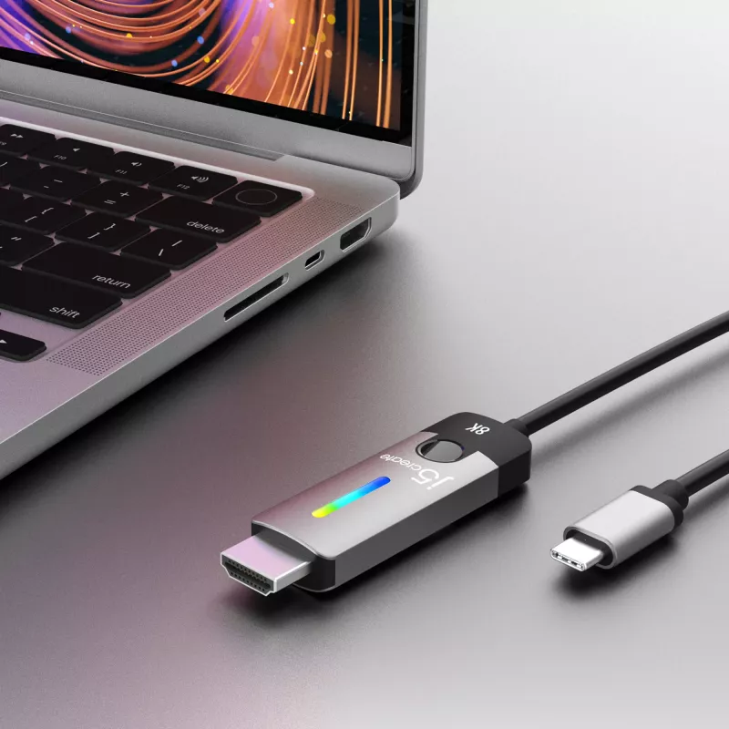 j5create JCC157-N USB-C σε HDMI 2.1 8K Καλώδιο 1,79 m