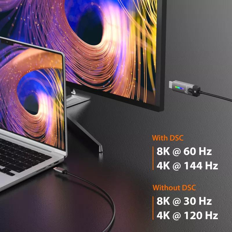 j5create JCC157-N USB-C σε HDMI 2.1 8K Καλώδιο 1,79 m