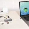 j5create JCD383 USB-C™ 9-in-1 Multi-Adapter, Ασημί και Λευκό