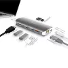 j5create JCD383 USB-C™ 9-in-1 Multi-Adapter, Ασημί και Λευκό