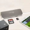 j5create JCD383 USB-C™ 9-in-1 Multi-Adapter, Ασημί και Λευκό