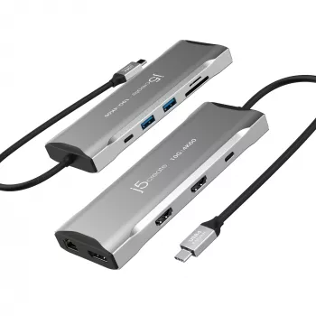 j5create JCD397-N 4K60 Elite USB-C Multi-Monitor Mini Dock Ενσύρματο USB 3.2 Gen 1