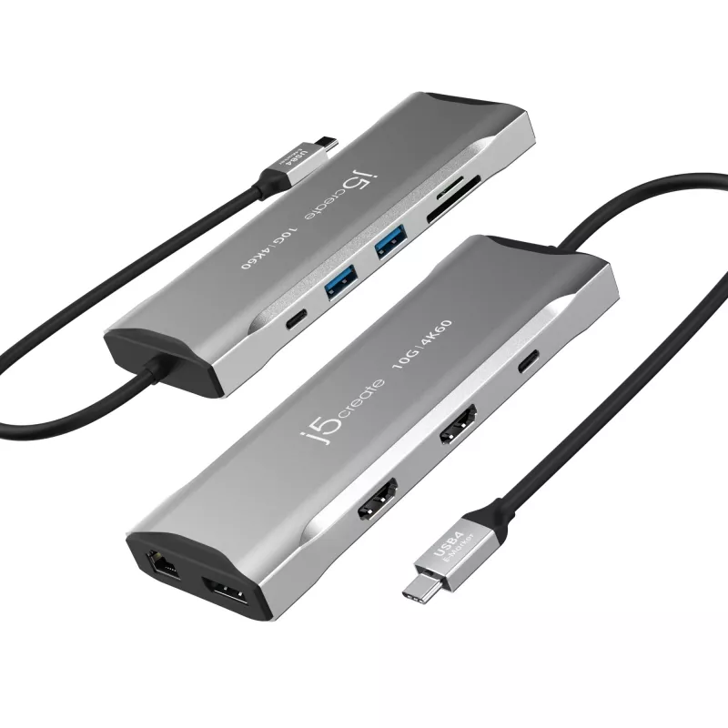 j5create JCD397-N 4K60 Elite USB-C Multi-Monitor Mini Dock Ενσύρματο USB 3.2 Gen 1