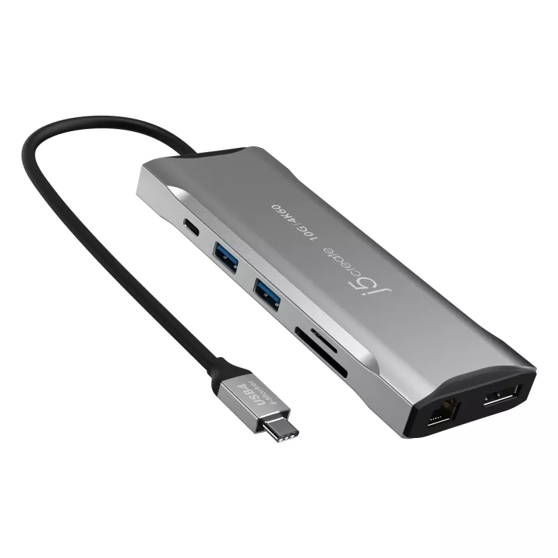 j5create JCD397-N 4K60 Elite USB-C Multi-Monitor Mini Dock Ενσύρματο USB 3.2 Gen 1