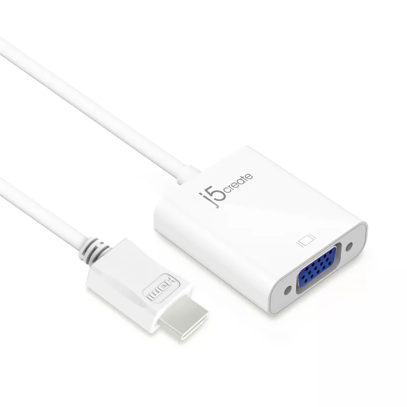 j5create JDA213 HDMI σε VGA Adapter Λευκό 0,1m 1920x1080P