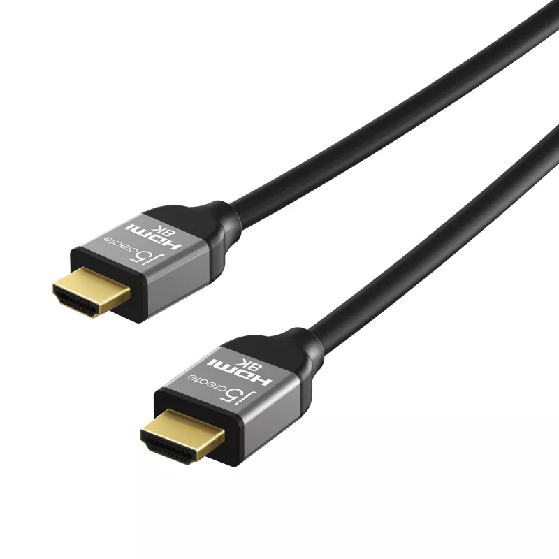 j5create JDC53 Ultra High Speed 8K UHD HDMI™ Καλώδιο, Μαύρο και Γκρι, 2 m