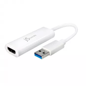j5create JUA254 USB 3.0 HDMI Multi-Monitor-Adapter, 3.2 Gen 1 (3.1 Gen 1), USB Type-A, HDMI-έξοδος, 2048 x 1152 Pixel