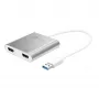 j5create JUA365 USB™ 3.0 σε Dual HDMI Multi-Monitor-Adapter, Ασημί