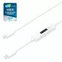 j5create JUCP14-N καλώδιο φόρτισης USB-C 2.0 σε USB-C με δυναμικό μετρητή ισχύος OLED
