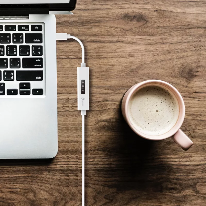 j5create JUCP14-N καλώδιο φόρτισης USB-C 2.0 σε USB-C με δυναμικό μετρητή ισχύος OLED
