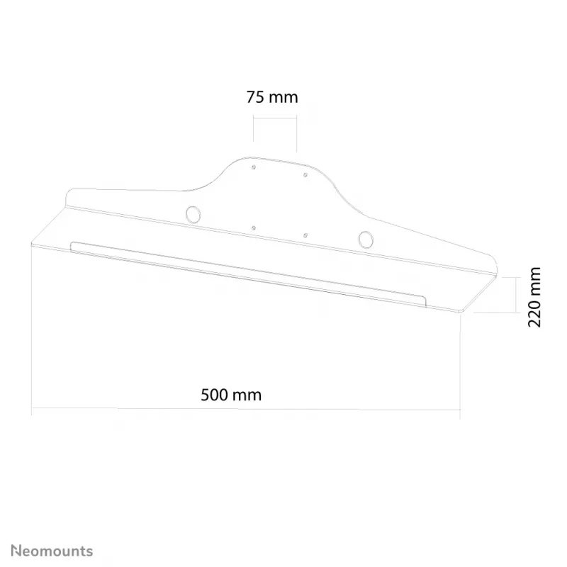 Neomounts KEYB-V050 Βάση πληκτρολογίου/ποντικιού - 50 cm πλάτος