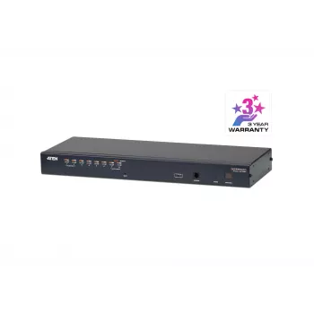 ATEN 8-Port Cat 5e/6 KVM Switch, 1920 x 1200 Pixel, Ethernet LAN, WUXGA, 5,1 W, μαύρο