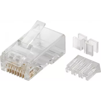 Microconnect KON505-10 Συνδετήρες RJ45 διαφανές