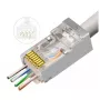 Microconnect KON506-50EZ Συνδετήρες καλωδίων RJ45 ασημί