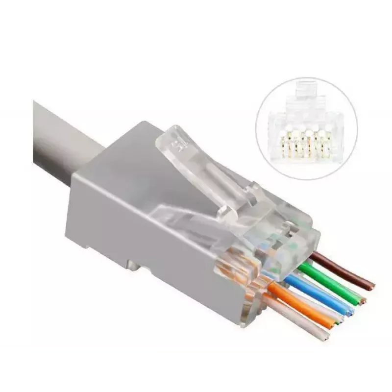 Microconnect KON512-50EZ Συνδετήρες RJ45 ασημί