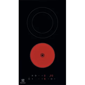 Electrolux Serie 300 LHR3233CK μαύρη εντοιχιζόμενη 29 cm κεραμική εστία 2 ζωνών