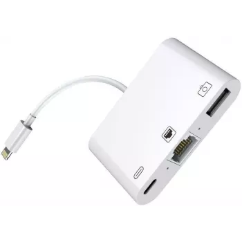 Microconnect LIGHT-HUB2 βάση laptop/πολλαπλασιαστής θυρών Lightning λευκό