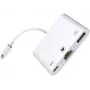 Microconnect LIGHT-HUB2 βάση laptop/πολλαπλασιαστής θυρών Lightning λευκό