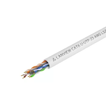 Καλώδιο Δικτύου Lanview LVN122114 305m Cat6 U/UTP 10000 Mbit/s Λευκό